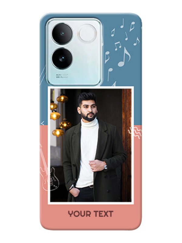 Custom iQOO Z7 Pro 5G Phone Back Covers with Color Musical Note Design