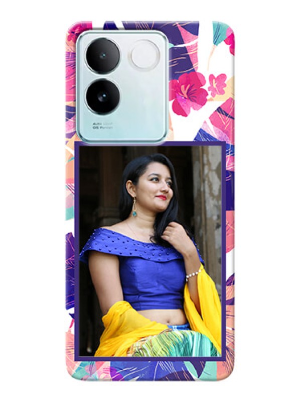 Custom iQOO Z7 Pro 5G Personalised Phone Cases: Abstract Floral Design