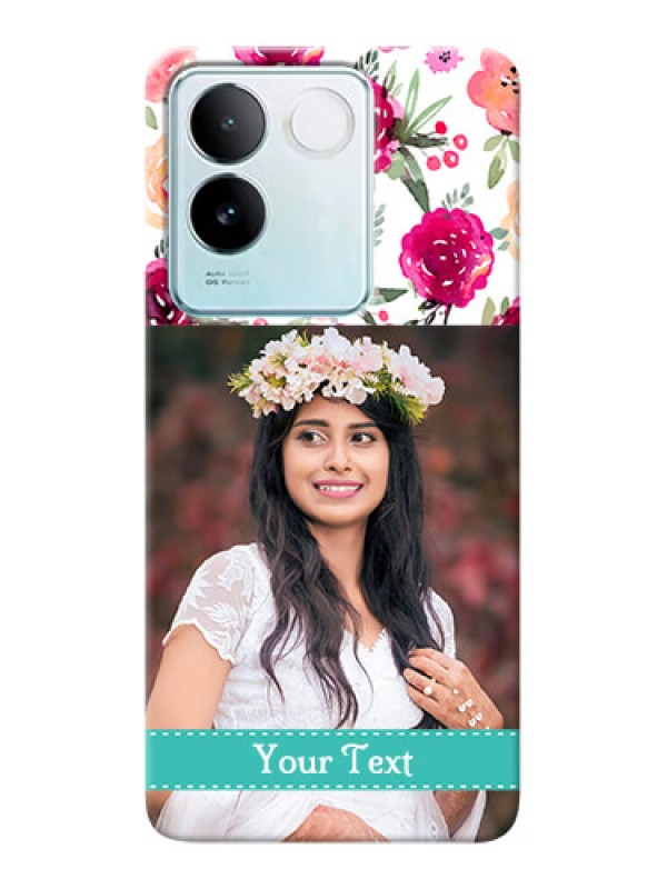 Custom iQOO Z7 Pro 5G Personalized Mobile Cases: Watercolor Floral Design