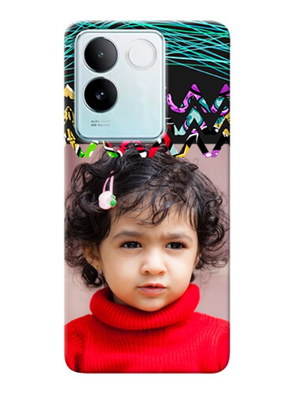 Custom iQOO Z7 Pro 5G personalized phone covers: Neon Abstract Design