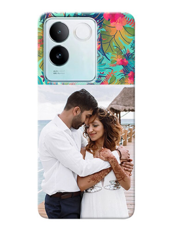 Custom iQOO Z7 Pro 5G Personalized Phone Cases: Watercolor Floral Design