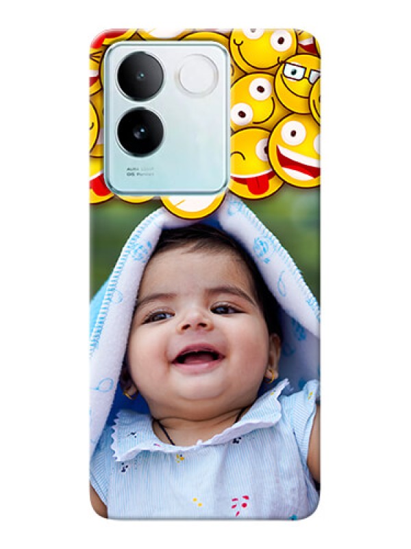 Custom iQOO Z7 Pro 5G Custom Phone Cases with Smiley Emoji Design