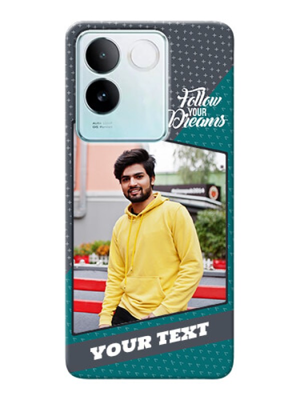 Custom iQOO Z7 Pro 5G Back Covers: Background Pattern Design with Quote