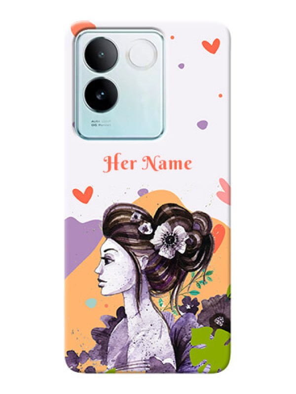 Custom iQOO Z7 Pro 5G Personalized Phone Case with Woman And Nature Design