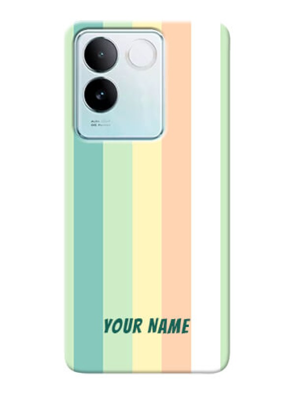 Custom iQOO Z7 Pro 5G Photo Printing on Case with Multiwithcolour Stripes Design