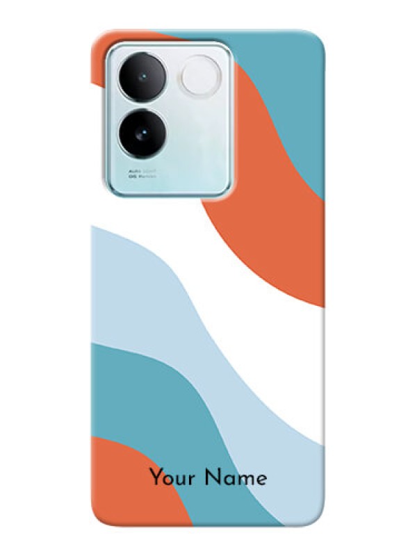 Custom iQOO Z7 Pro 5G Custom Mobile Case with coloured Waves Design