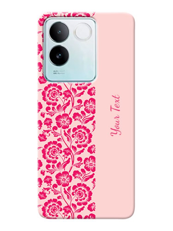 Custom iQOO Z7 Pro 5G Custom Phone Case with Attractive Floral Pattern Design