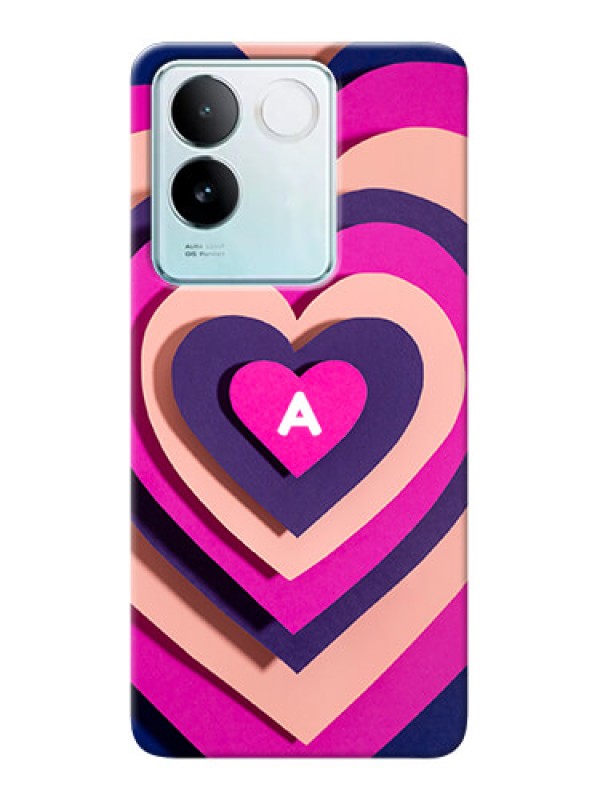 Custom iQOO Z7 Pro 5G Custom Mobile Case with Cute Heart Pattern Design