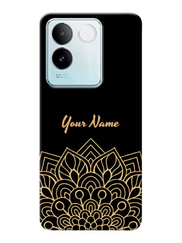 Custom iQOO Z7 Pro 5G Custom Phone Case with Golden mandala Design