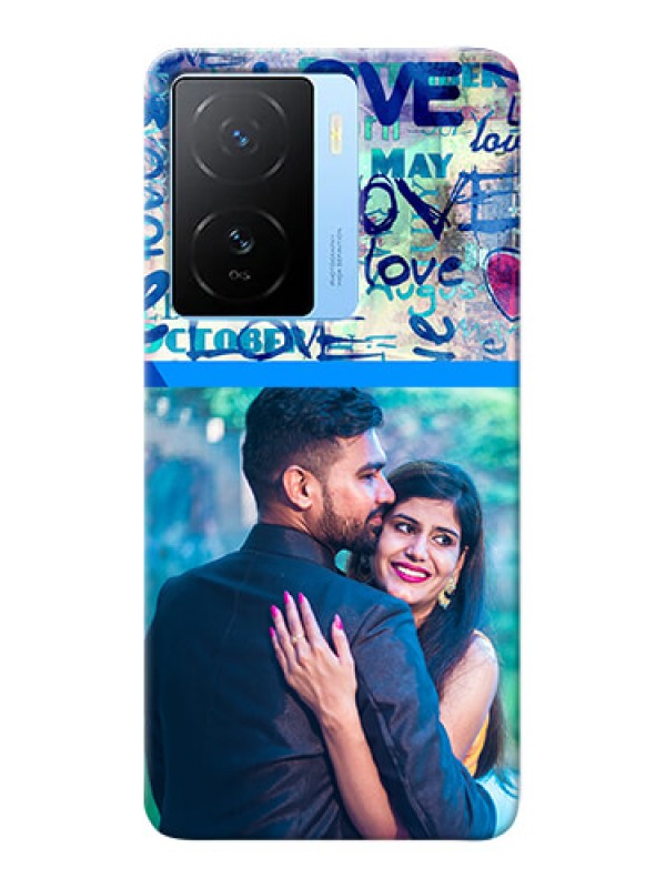 Custom iQOO Z7s 5G Mobile Covers Online: Colorful Love Design
