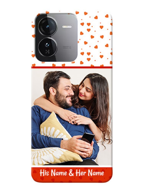 Custom iQOO Z9 5G Phone Back Covers: Orange Love Symbol Design