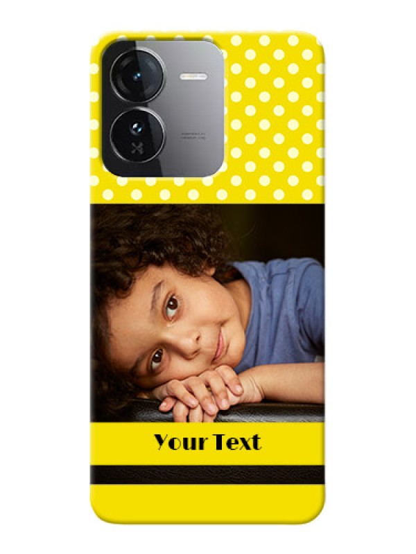 Custom iQOO Z9 5G Custom Mobile Covers: Bright Yellow Case Design