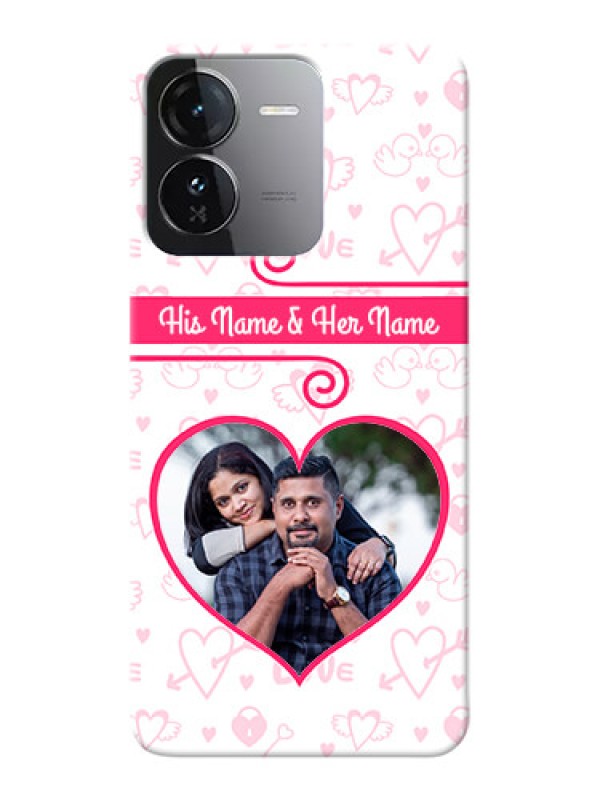 Custom iQOO Z9 5G Personalized Phone Cases: Heart Shape Love Design