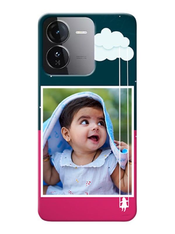 Custom iQOO Z9 5G custom phone covers: Cute Girl with Cloud Design