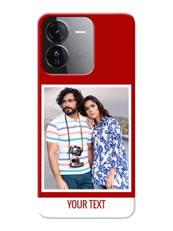 Custom iQOO Z9 5G mobile phone covers: Simple Red Color Design