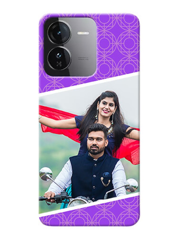 Custom iQOO Z9 5G mobile back covers online: violet Pattern Design