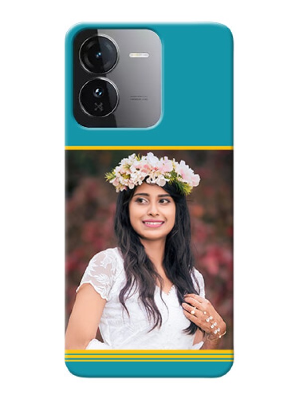 Custom iQOO Z9 5G personalized phone covers: Yellow And Blue Design