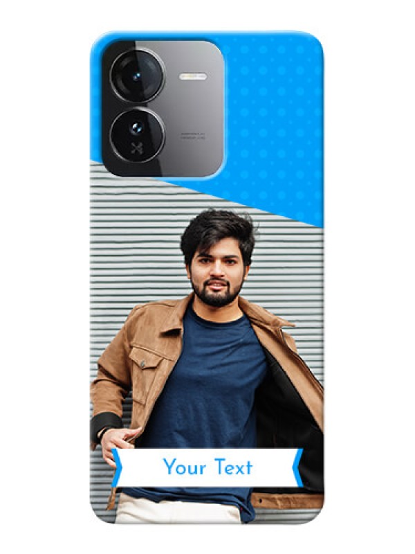 Custom iQOO Z9 5G Personalized Mobile Covers: Simple Blue Color Dotted Design