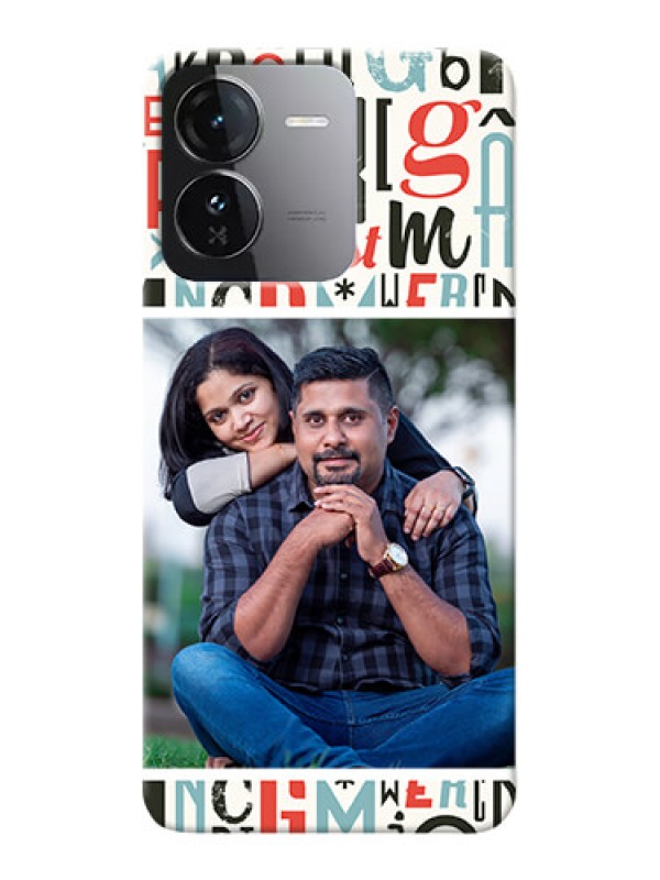 Custom iQOO Z9 5G custom mobile phone covers: Alphabet Design