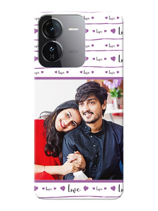 Custom iQOO Z9 5G Mobile Back Covers: Couples Heart Design