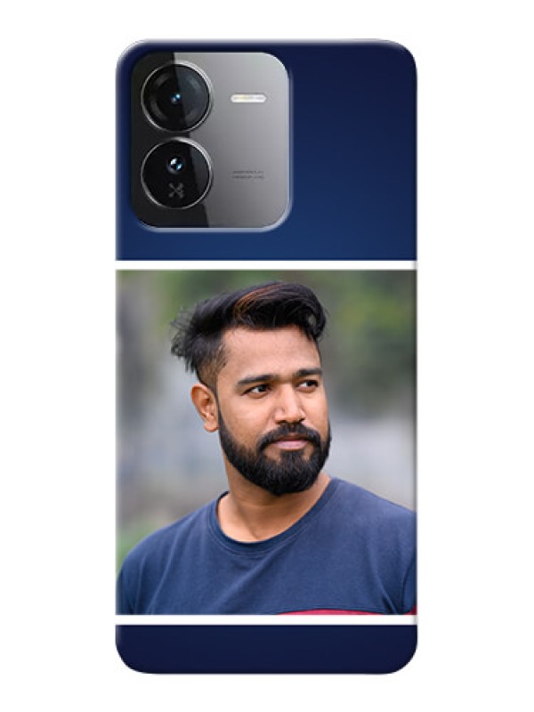 Custom iQOO Z9 5G Mobile Cases: Simple Royal Blue Design