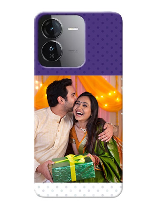 Custom iQOO Z9 5G mobile phone cases: Violet Pattern Design