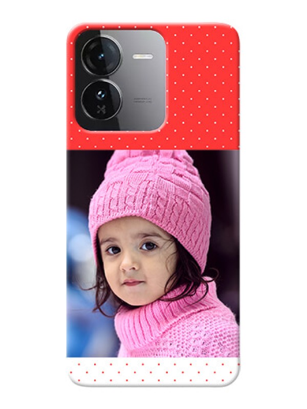 Custom iQOO Z9 5G personalised phone covers: Red Pattern Design