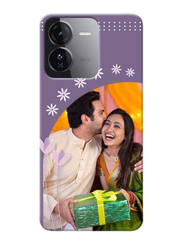 Custom iQOO Z9 5G Phone covers for girls: lavender flowers design