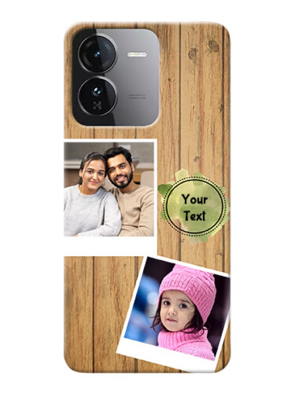 Custom iQOO Z9 5G Custom Mobile Phone Covers: Wooden Texture Design