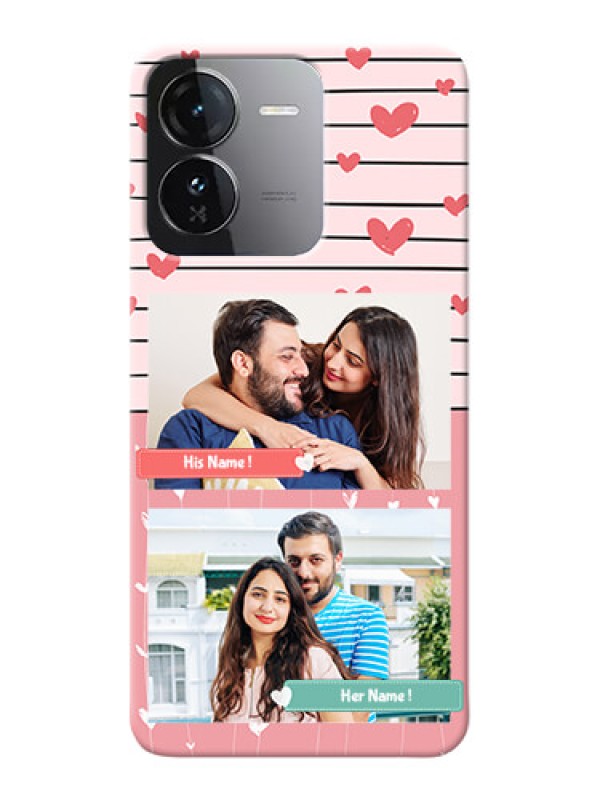 Custom iQOO Z9 5G custom mobile covers: Photo with Heart Design