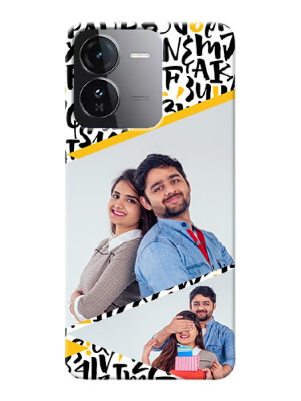 Custom iQOO Z9 5G Phone Back Covers: Letters Pattern Design