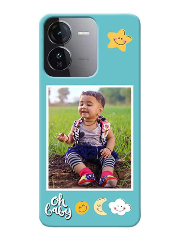 Custom iQOO Z9 5G Personalised Phone Cases: Smiley Kids Stars Design