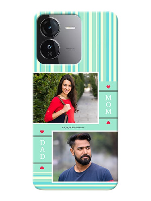 Custom iQOO Z9 5G custom mobile phone covers: Mom And Dad Pic Design