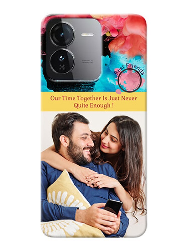 Custom iQOO Z9 5G Mobile Cases: Quote with Acrylic Painting Design