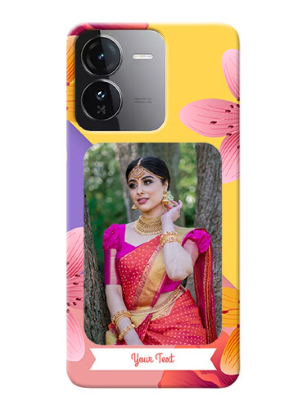 Custom iQOO Z9 5G Mobile Covers: 3 Image With Vintage Floral Design