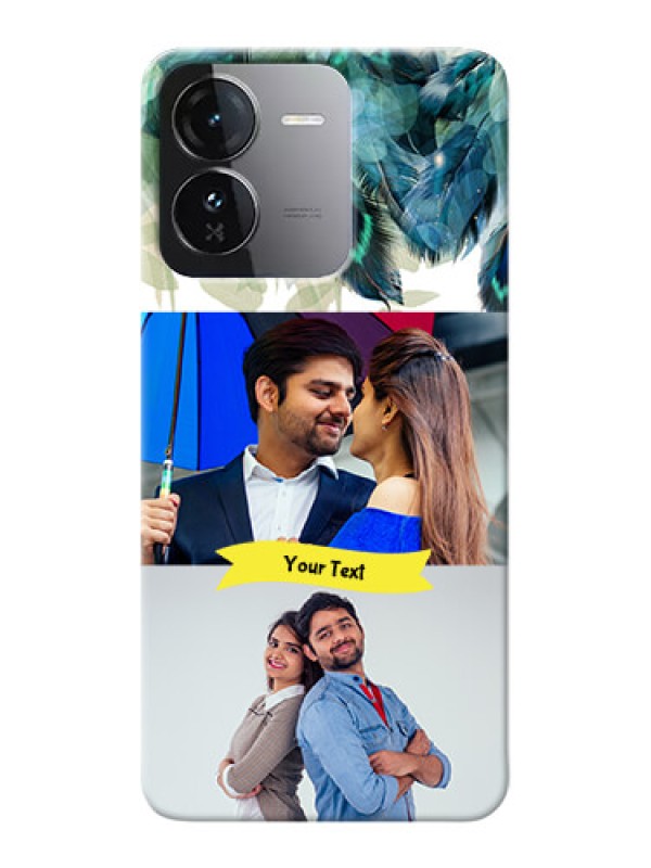 Custom iQOO Z9 5G Phone Cases: Image with Boho Peacock Feather Design