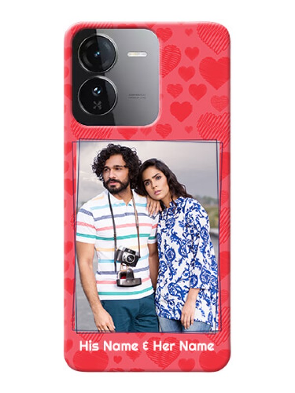 Custom iQOO Z9 5G Mobile Back Covers: with Red Heart Symbols Design