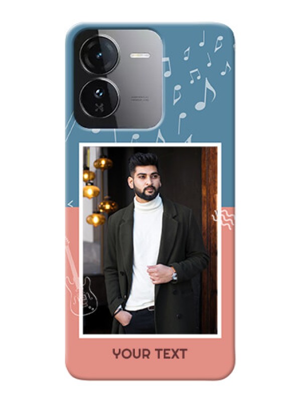 Custom iQOO Z9 5G Phone Back Covers with Color Musical Note Design