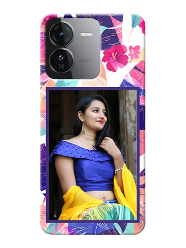 Custom iQOO Z9 5G Personalised Phone Cases: Abstract Floral Design