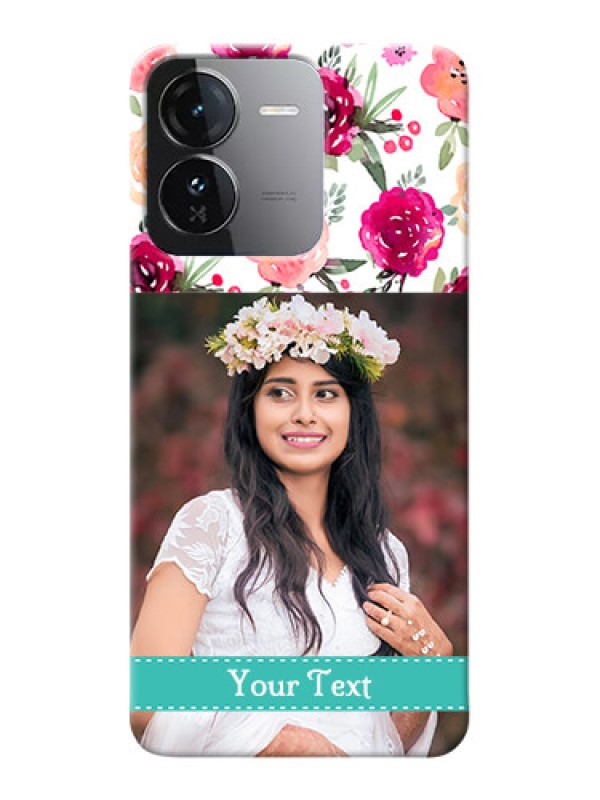 Custom iQOO Z9 5G Personalized Mobile Cases: Watercolor Floral Design