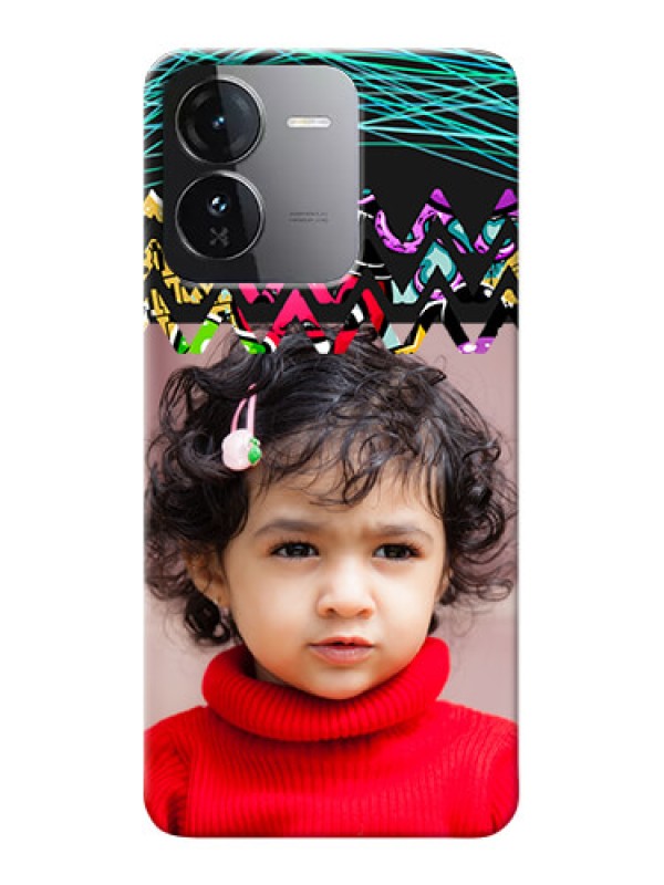 Custom iQOO Z9 5G personalized phone covers: Neon Abstract Design