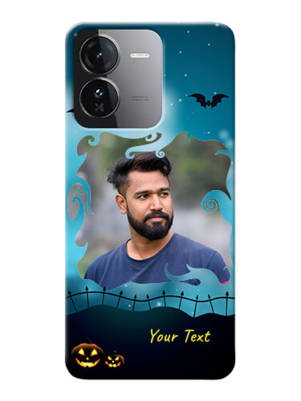 Custom iQOO Z9 5G Personalised Phone Cases: Halloween frame design