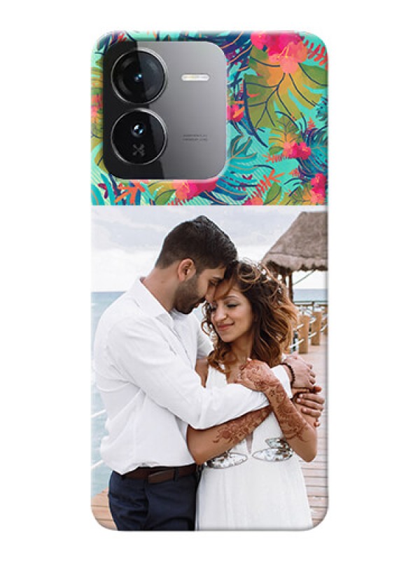 Custom iQOO Z9 5G Personalized Phone Cases: Watercolor Floral Design