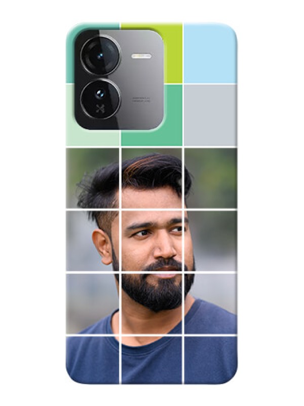 Custom iQOO Z9 5G personalised phone covers with white box pattern