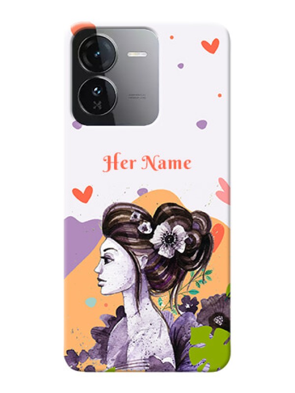 Custom iQOO Z9 5G Personalized Phone Case with Woman And Nature Design