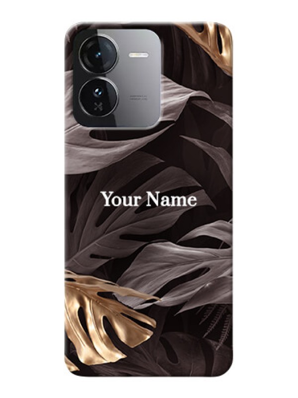 Custom iQOO Z9 5G Personalised Phone Case with Wild Leaves digital paint Design