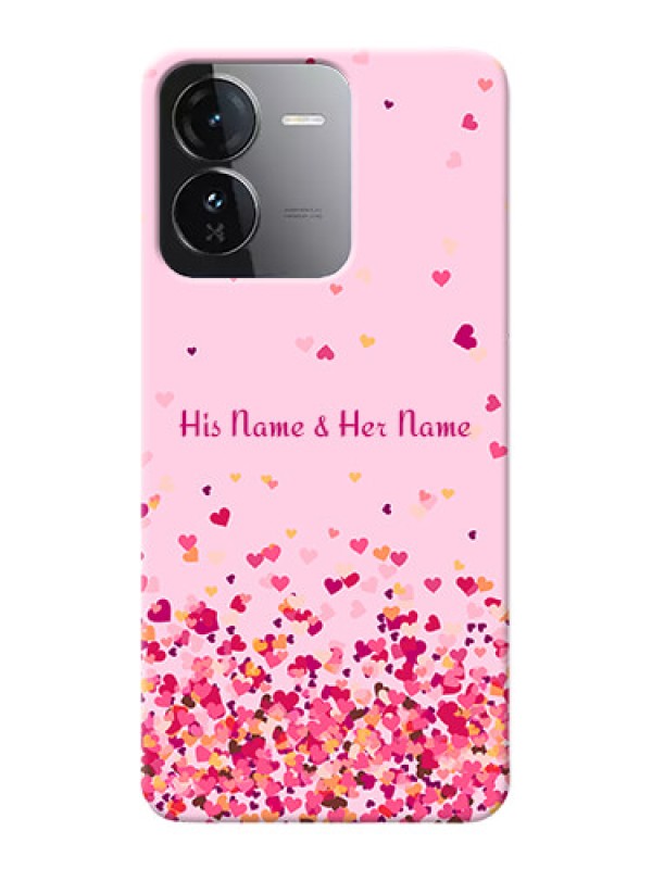 Custom iQOO Z9 5G Photo Printing on Case with Floating Hearts Design