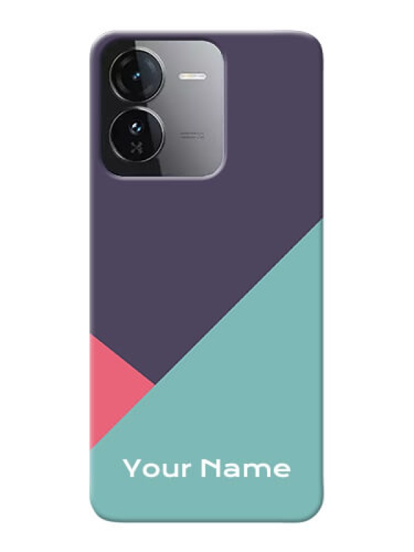 Custom iQOO Z9 5G Custom Mobile Case with Tri Color abstract Design