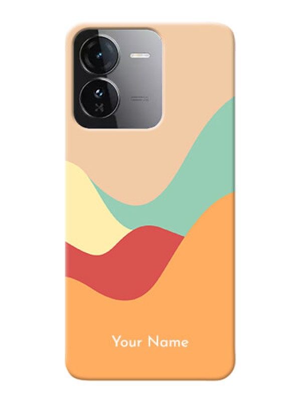 Custom iQOO Z9 5G Personalized Phone Case with Ocean Waves Multicolour Design