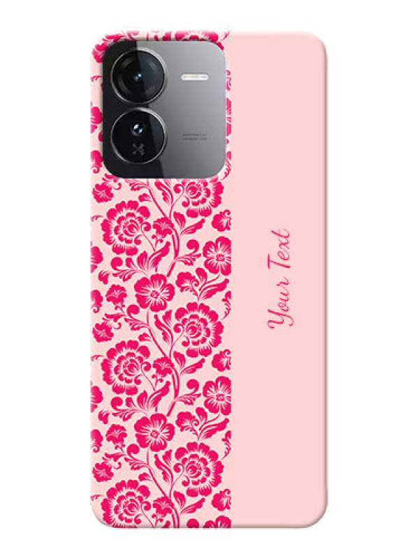 Custom iQOO Z9 5G Custom Phone Case with Attractive Floral Pattern Design